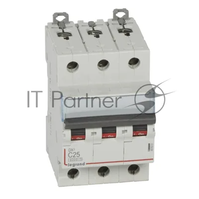 Выключатель автоматический Legrand DX3 3P 25A (С) 6000/10kA