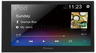 Автомагнитола Pioneer DMH-A345BT, 2 DIN, 6.8", Bluetooth, USB Type-A, AUX, пульт ДУ
