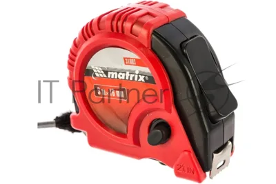 Рулетка Matrix Rubber, 3 м х 16 мм, обрезиненный корпус