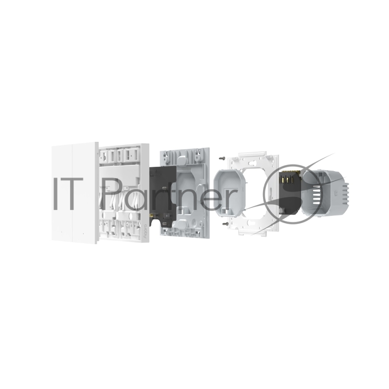 Выключатель умный Aqara Smart wall switch H1 (with neutral, double rocker) WS-EUK04