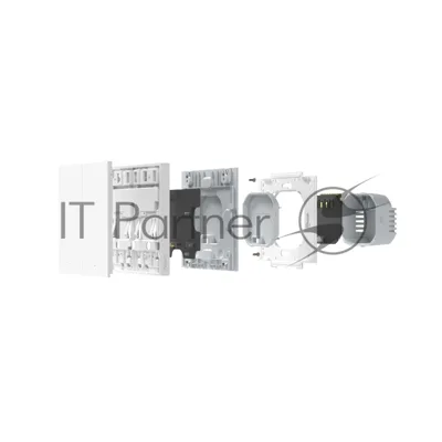 Выключатель умный Aqara Smart wall switch H1 (with neutral, double rocker) WS-EUK04