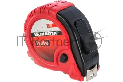 Рулетка Matrix Rubber, 5 м х 19 мм, обрезиненный корпус