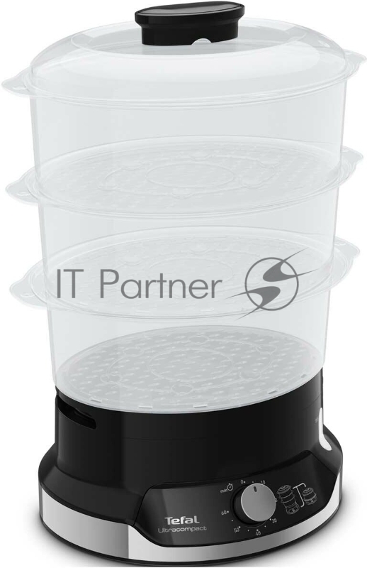 Пароварка Tefal VC204810 черный, 9 л, ярусы - 3, 800 Вт, механическое