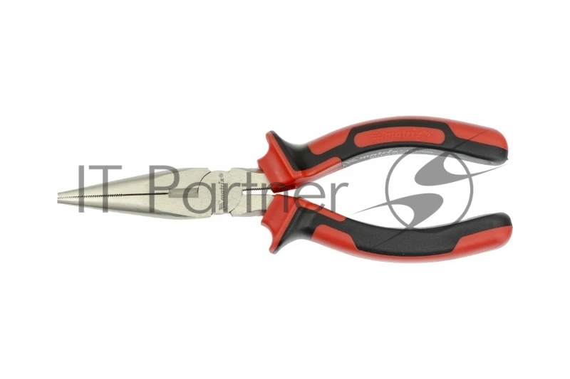 Длинногубцы Matrix NICKEL 17164 160 мм, прямые никелированные, двухкомпонентные рукоятки