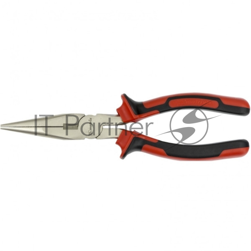Длинногубцы Matrix NICKEL 17168 200 мм, прямые никелированные, двухкомпонентные рукоятки
