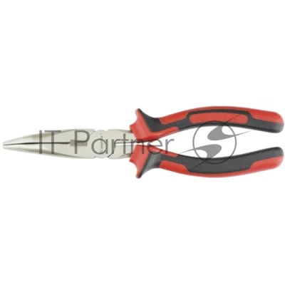 Длинногубцы Matrix 17424 NICKEL 200 мм, изогнутые никелированные, двухкомпонентные рукоятки