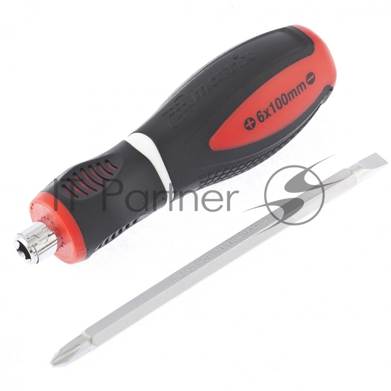 Отвертка комбинированная Matrix, SL6,0/Ph2, CrV, двухкомп. рукоятка MASTER 11580