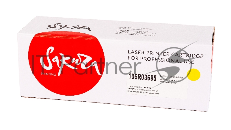Картридж лазерный Sakura 106R03695 для Xerox Phaser 6510, WC 6515, желтый, 4300 к.