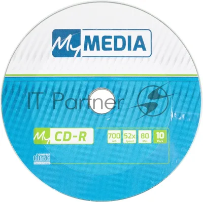 Диск CD-R MyMedia 700Mb 52x pack wrap (10шт) (69204)