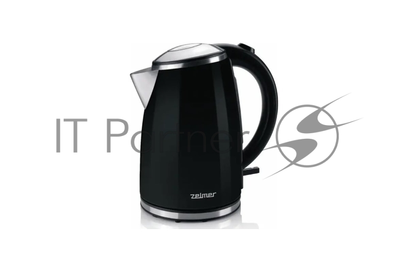 Чайник электрический Zelmer ZCK1274B 1.7 л, 2200 Вт, черный корпус: металл