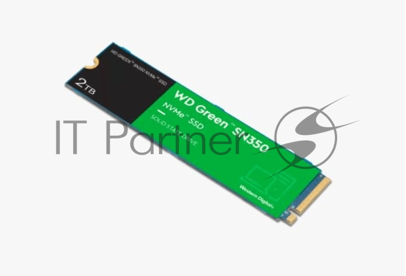 Накопитель SSD WD Green SN350 WDS200T3G0C, 2000Gb, PCIe 3.0 x4, M.2 2280, NVMe, R/W 3200/3000