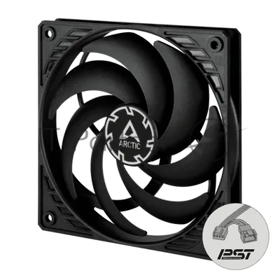 Вентилятор для корпуса Arctic P12 SLIM PWM PST черный, 120 мм, 2100 об/мин, 22.5 дБ, 4 pin