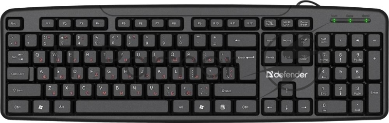 Клавиатура проводная Defender Astra HB-588, USB, черный