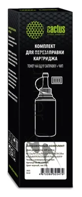 Тонер Cactus CS-RK-CF244A черный флакон 55гр. (в компл.:чип) для принтера HP LJ Pro M15/M28