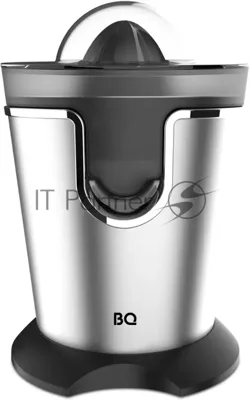 Соковыжималка BQ J1732 чёрный/серебристый, цитрусовая, 125 Вт, 250 мл, механическое
