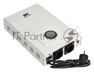 Стабилизатор напряжения IEK Slim 1.5кВА однофазный белый (IVS22-1-D15-09)