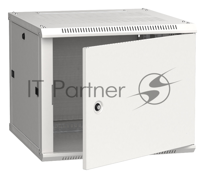 Шкаф коммутационный ITK (LWR3-09U66-MF) 9U 600x600мм пер.дв.металл 2 бок.пан. 90кг серый 200град. 600мм сталь