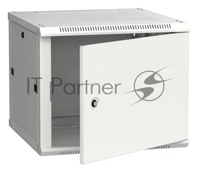 Шкаф коммутационный ITK (LWR3-09U66-MF) 9U 600x600мм пер.дв.металл 2 бок.пан. 90кг серый 200град. 600мм сталь