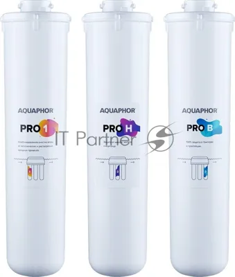 Комплект картриджей Аквафор ECO H Pro для проточных фильтров ресурс:8000л (упак.:3шт)