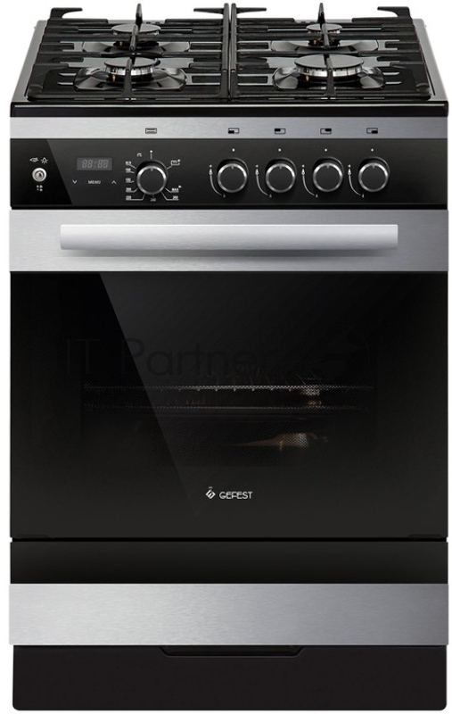 Плита газовая Gefest 6500-04 0069 черный, конфорок 4 газовых, духовка 52 л, 60 см x 85 см x 60 см
