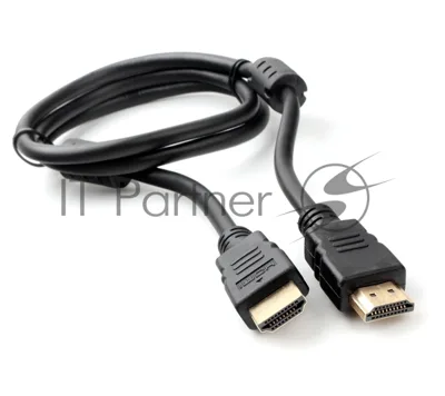 Кабель HDMI Cablexpert CCF2-HDMI4-1M, 19M/19M, v2.0, медь, позол.разъемы, экран, 2 фер.кольца, 1м, черный, пакет