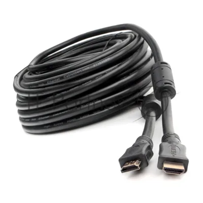 Кабель HDMI Cablexpert CCF2-HDMI4-20M, 19M/19M, v2.0, медь, позол.разъемы, экран, 2 фер.кольца, 20м, черный, пакет