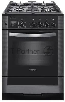 Плита газовая Gefest ПГ 6500-04 0244 черный, конфорок 4 шт, духовка 52 л, 60 см x 85 см x 60 см