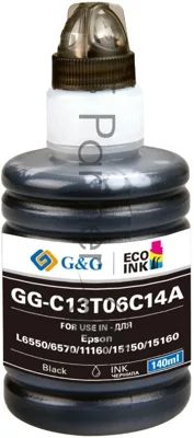 Чернила G&G GG-C13T06C14A №112 черный140мл для Epson L6550/6570/11160/15150/15160