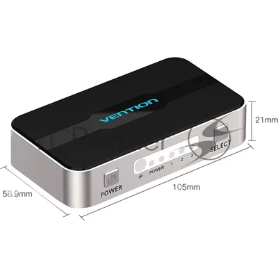Переключатель (switch) 3x1 Vention HDMI v1.4 Переключатель (switch) 3x1 Vention HDMI v1.4