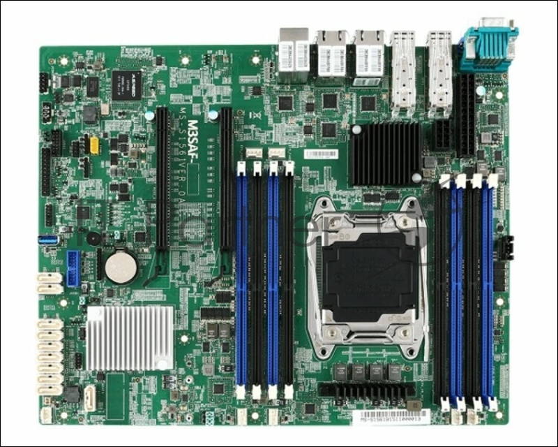 Материнская плата MSI MS-S1251, LGA1366, Intel C236, 8xDDR3, 8xSATA, 2xM.2, 6xPCIe 3.0 x16, DisplayPort, HDMI, D-Sub, 1x2.5Gb LAN, 4xUSB 2.0, 5.1, ATX