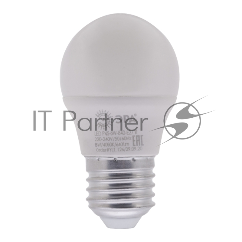 Лампа светодиодная Эра Б0049645 RED LINE LED P45-8W-840-E27 R 8 Вт шар нейтральный белый свет