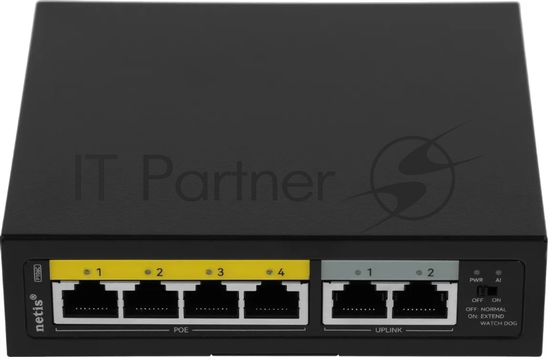 Коммутатор Netis P106C, 4×100 Мбит/с PoE + 2×100 Мбит/с Uplink, неуправляемый