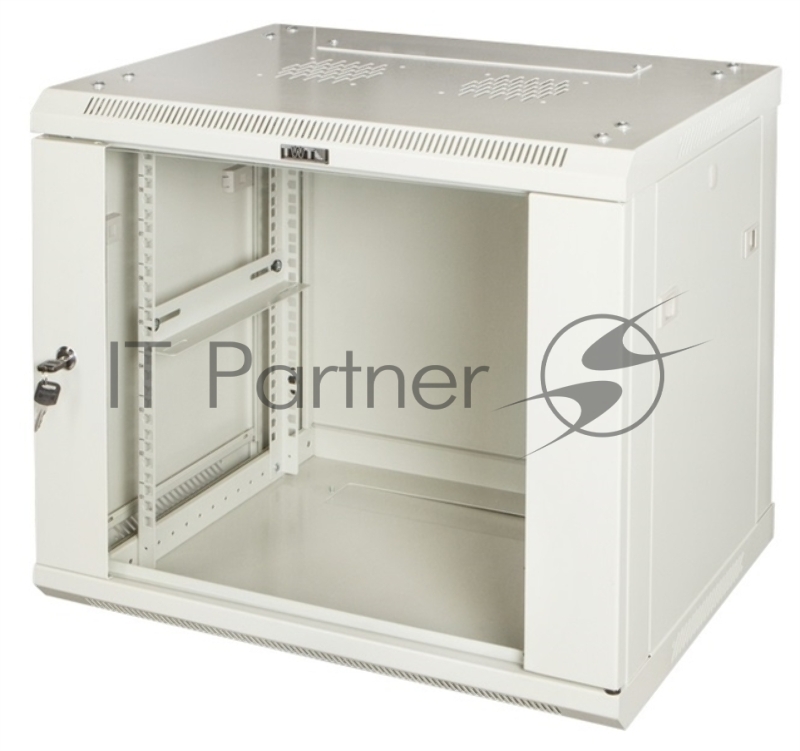 Шкаф настенный серии Pro, 6U 600x800, стеклянная дверь