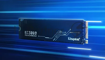 Накопитель SSD Kingston KC3000, 2Tb, PCIe 4.0 x4, M.2 2280, NVMe, R/W 7000/7000, с радиатором