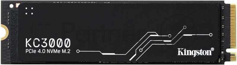 Накопитель SSD Kingston KC3000, 4Tb, PCIe 4.0 x4, M.2 2280, NVMe, R/W 7000/7000, с радиатором