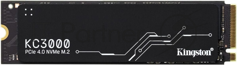 Накопитель SSD Kingston 512Gb M.2 KC3000 SKC3000S/512G (PCI-E 4.0 x4, up to 7000/3900Mbs, 3D TLC, NVMe, 400TbW, Phison E18, 22х80мм, LP heatsink)