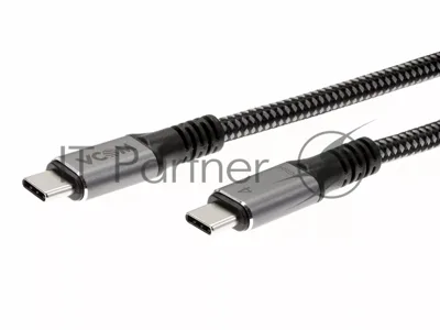 Кабель Thunderbolt4/USB4 Type-C, 5K@60Hz, 40Gbps, PD 100W, 5A, VCOM, 1.2м CU540M-1.2M