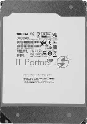 Жесткий диск HDD Toshiba MG09 18Tb 7200rpm SAS 512Mb 3.5"