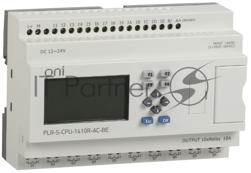 Реле логическое PLR-S. CPU1410(R) 220В AC с экраном ONI PLR-S-CPU-1410R-AC-BE