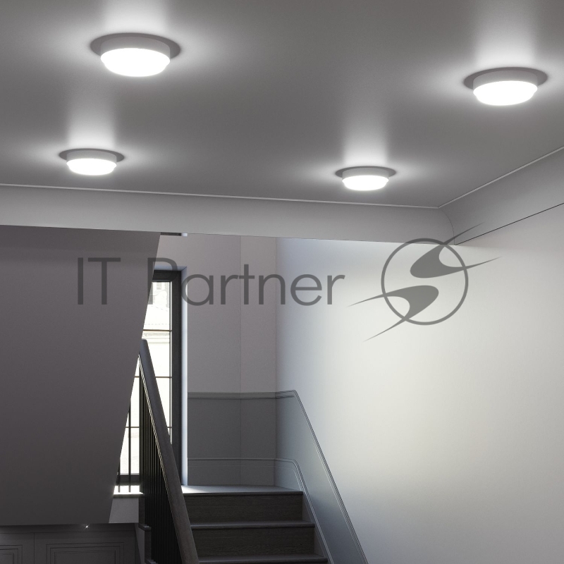 Светильник ЖКХ Elementary круг 20W 1680lm 6500K 160-260V IP65 D175*52мм белый LED