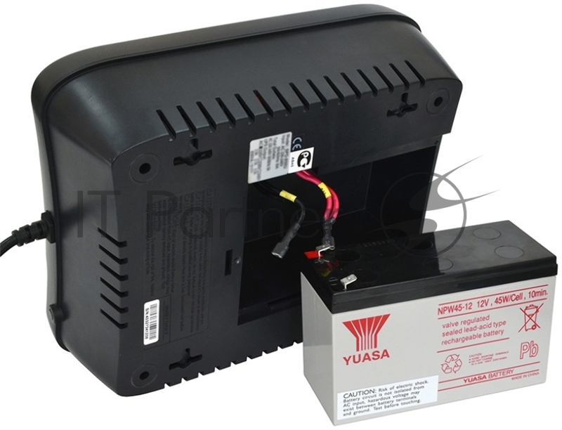 Источник бесперебойного питания Powercom Back-UPS SPIDER, Line-Interactive, LCD, AVR, 900VA/540W, Schuko, USB, black (1456263)