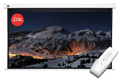 Экран Cinema S'OK SCPSM-370x208FG-ED90 16:9 167' Pro настенно-потолочный, моторизованный, 370x208см, фибергласс, белый корпус, экстрадроп 90см