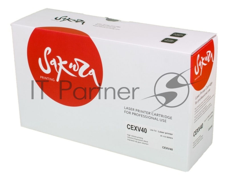 Картридж Sakura CEXV40 для Canon IR1133, iR1133A, iR1133IF, черный, 6000 к.