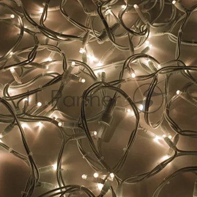 Гирлянда Neon-night "Дюраплей LED" 20 м, 200 LED, белый каучук, свечение теплое белое
