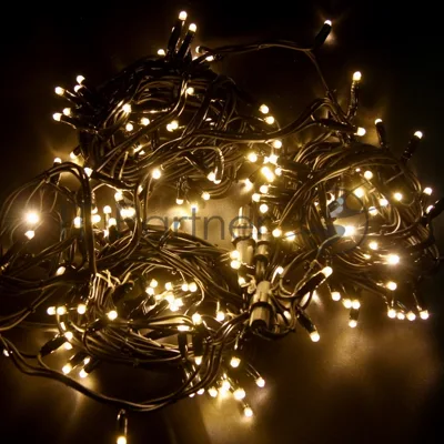 Гирлянда Neon-night "Дюраплей LED" 20 м, 200 LED, черный каучук, свечение теплое белое