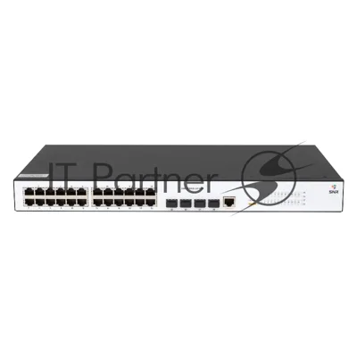 Коммутатор SNR SNR-S2982G-24T-POE, 24×1 Гбит/с PoE + 4×1 Гбит/с SFP, управляемый