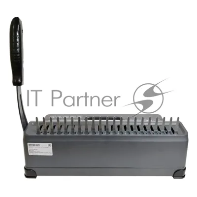 Переплетчик Office Kit B2112N A4/перф.12л.сшив/макс.450л./пластик.пруж. (4.5-51мм)