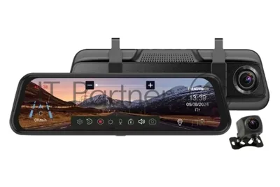 Видеорегистратор TrendVision MR-810 GT, 1920x1080, 10", с камерой заднего вида, GPS/ГЛОНАСС, G-сенсор, датчик движения, GPS-информатор