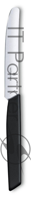 Нож кухонный Victorinox Swiss Modern (6.9003.11) стальной столовый лезв. 110 мм прямая заточка черный