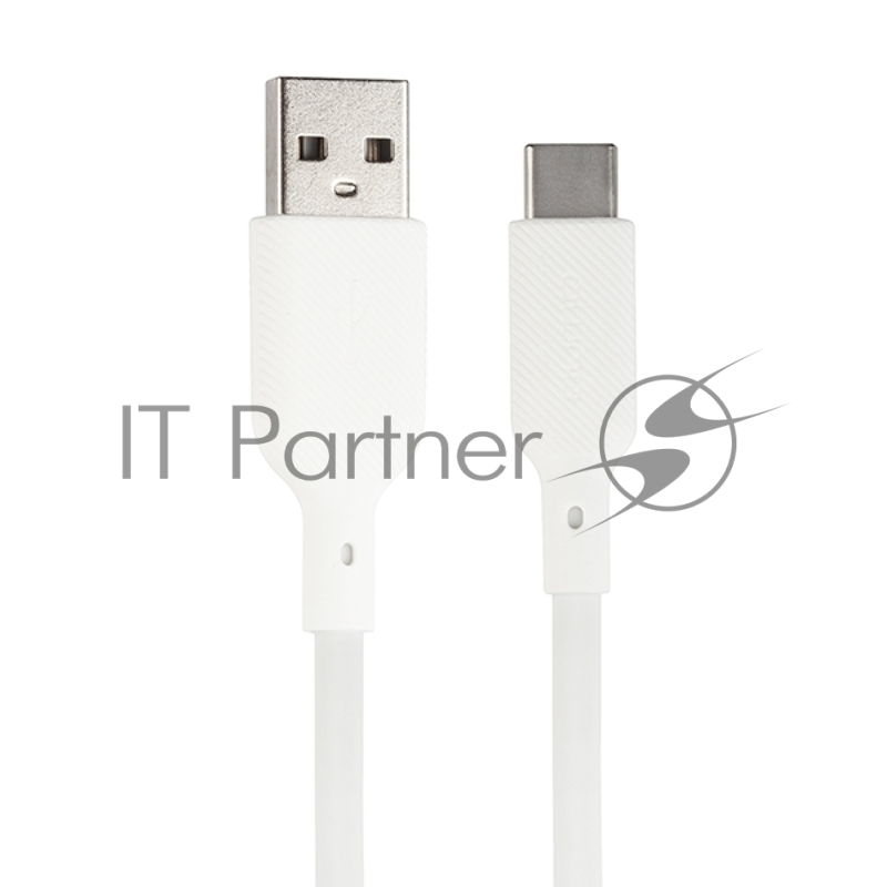 Кабель QUMO 32958 USB-A на Type-C, силиконовый, 1м, 3A, 18W (белый)